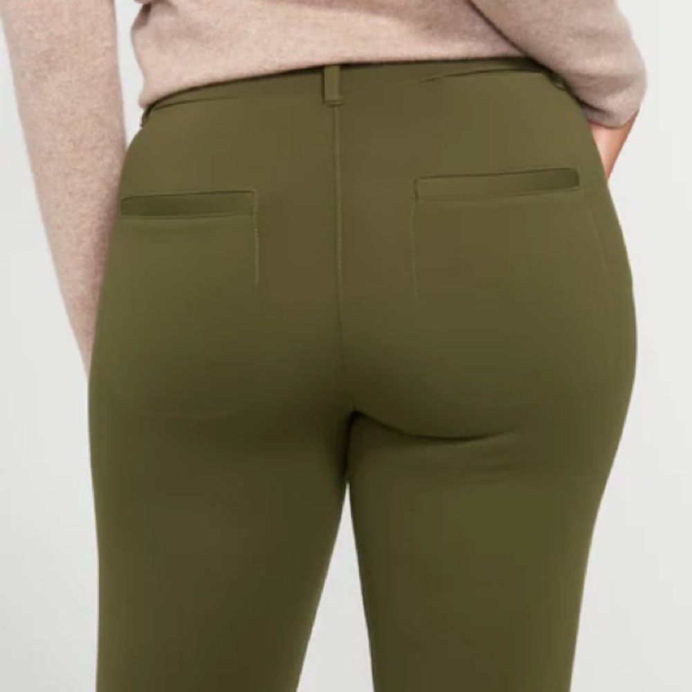Betabrand Yoga Dress Pants | Olive Green